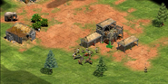 Player 5 starting position; notice the nearby Goats, Elephants, and Forage Bushes providing plentiful food