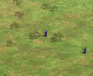Elite Fire Archers attacking a building (with the arrow fire trail added by Red Cliffs Tactics) and a unit (multiple regular arrows)