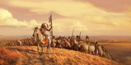 Promotional artwork for the Sioux (renamed to Lakota) by Craig Mullins