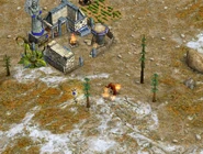 Fire Giant as tall as an Arcus Hero after being defeated. Without its "fiery" animation, the Fire Giant's size shrinking until it is gone can be seen.