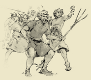 Untrained peasant militia shown in the artwork of William Wallace