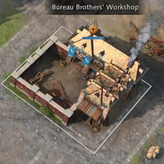 The Bureau Brothers' Workshop as seen in the scenario