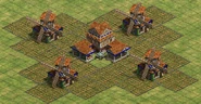 Farms on TC and Mills AoE2.png (2.02 MB) Farms arranged around a Town Center and 4 Mills (exceeds garrison space by 5, requiring a tower for full safety)
