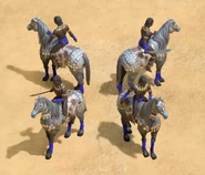Many views of the Mercenary Cavalry in Retold