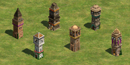 All Bombard Towers introduced in the HD expansions