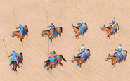 Mongol Horseman line