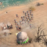 Genoese Crossbowmen attacking in The Siege of Acre