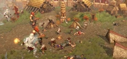 Giant attack Reginleif Rally.png (2.15 MB) Giants destroying a Norse settlement of Thor in the intro cutscene