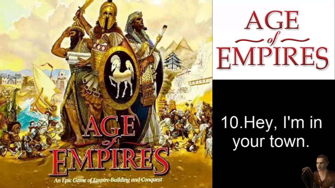 age of empires start the game already