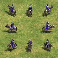 A group of Cataphracts in the Definitive Edition