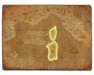 Corsica and Sardinia loading screen map