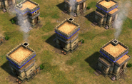 An in-game Aztec Houses in the Industrial/Imperial Age in the Definitive Edition