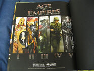 An artwork made for fun depicting the Age of Empires series, included in the Age of Empires III artbook