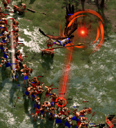 A Caladria using her Pacify ability on an enemy