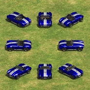 A group of Cobra Cars in the Definitive Edition