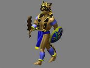 The original Jaguar Warrior 3D model