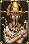 Old portrait of Osiris