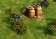 Laborers gathering from Berry Bushes in Age of Mythology: Retold