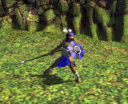 The Maya holcan spearman in-game.