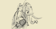 A War Elephant in the game's artwork