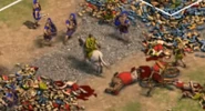 Paris charging.png (185 KB) Paris is represented by a Cavalry model. In this screenshot, he charges at the player's units.