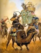 Timurid Tatar Camel Archers vs. Elephant Archers of the Delhi Sultanate's Tughlaq dynasty