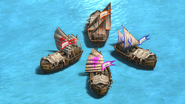 A Transport Ship loaded with elephants in the Definitive Edition.