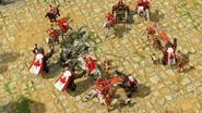 Lazerbears attacking Greek troops in Retold