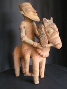 Terracotta figurine of a Mali rider