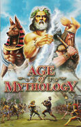 Anubis as depicted on the box art, alongside Zeus and Thor.