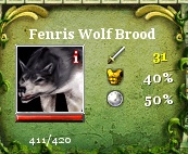The Fenris Wolf Brood's attack increases when in packs.