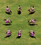 A group of Cavalry Archers