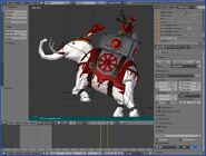 Modeling of the Elephant Archer for Age of Empires II: HD for patch 3.6