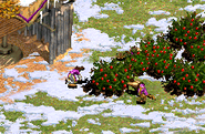 Foragers in Age of Empires II.