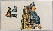 Montezuma II as depicted in the Florentine Codex