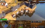 AoE3IntoCaveAggressiveCliffD.jpg (508 KB) One of the few scenarios in the game where it is possible to build docks inside cliff walls. Given that this scenario can be beaten on any difficulty with a turtle and naval supremacy strategy as well, it's worth noting.
