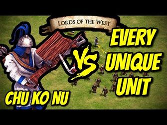 ELITE_CHU_KO_NU_vs_EVERY_UNIQUE_UNIT_(Lords_of_the_West)_-_AoE_II-_Definitive_Edition