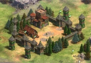 Un krepost qui apparaît comme une partie d'un fort bulgare dans le scénario Honfoglalás (Definitive Edition)