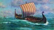 Vikings Longboat.jpg (40 KB) A painting of a Viking Longboat