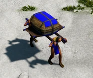 Another Aztec Travois, but with a different player color, in the Definitive Edition