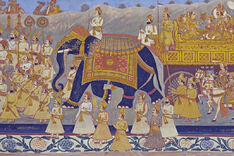 A royal Rajput procession