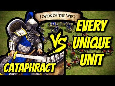 ELITE_CATAPHRACT_vs_EVERY_UNIQUE_UNIT_(Lords_of_the_West)_-_AoE_II-_Definitive_Edition