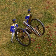 The United States' Heavy Gatling Gun in Limber Mode