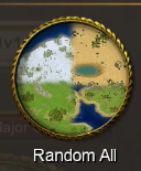 In Age of Mythology, selecting Random All will set the game in a random map selected from all available options.