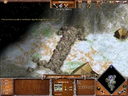 Boulder1.jpg (390 KB) The boulder wall that must be destroyed for the Heroes to reach their destination. This wall has three segments, however, destroying only on segment will cause the whole barricade to collapse.