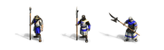 The Spearman line, with the Spearman on the left, in the Definitive Edition