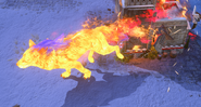 The start of Inferno's effects in Retold