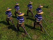 In-game Veteran Insurgentes after sending the "Reservistas" Home City Card