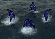 Views of the Umibōzu on water