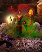 AoMR Jorogumo closeup.webp (205 KB) Jorogumo Venom-Spinner with webs and corpses nearby